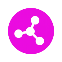 White molecule structure inside a purple circle, representing advanced nootropic stacking combinations