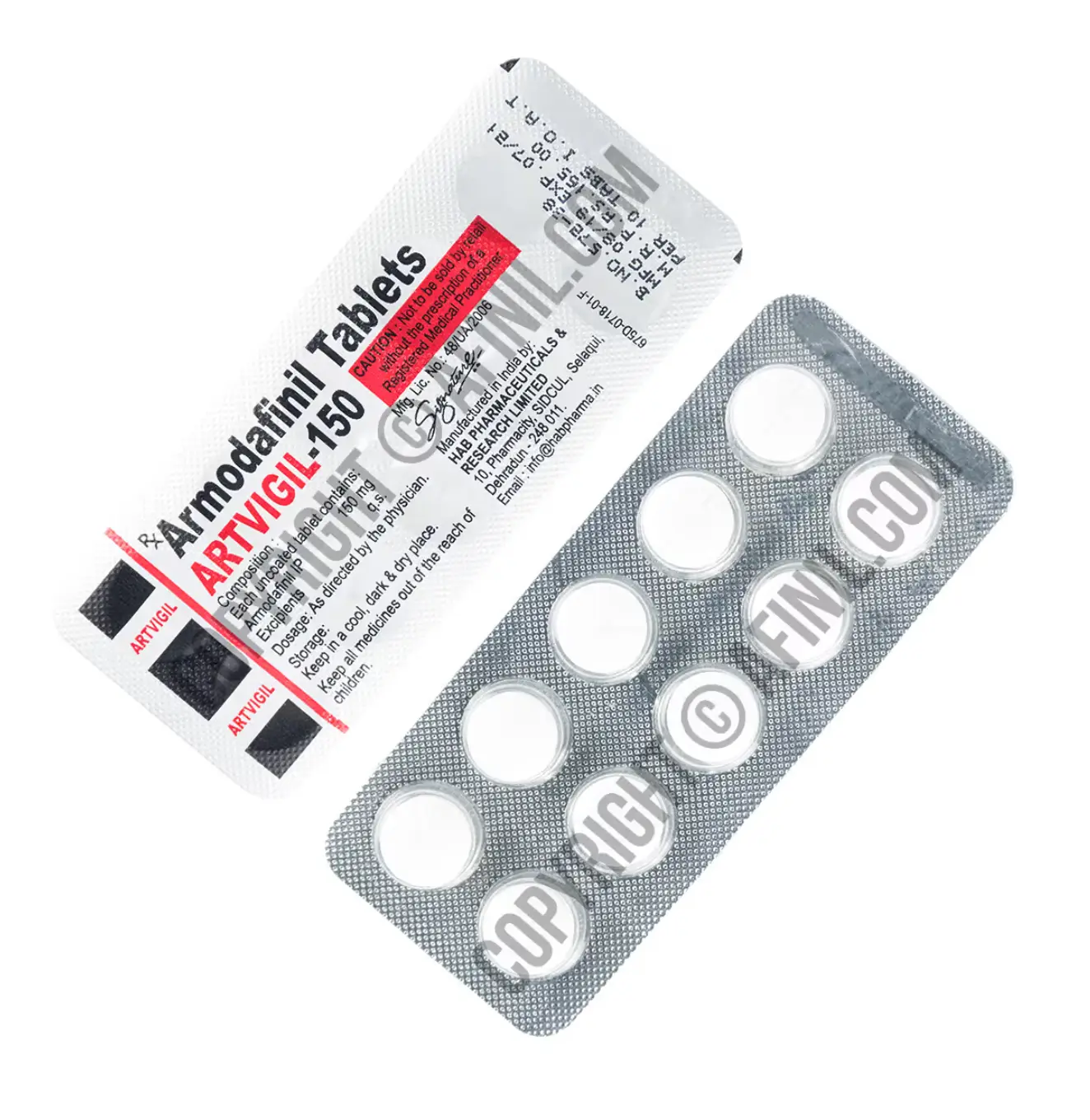 Artvigil 150mg tablets - HAB Pharma armodafinil generic