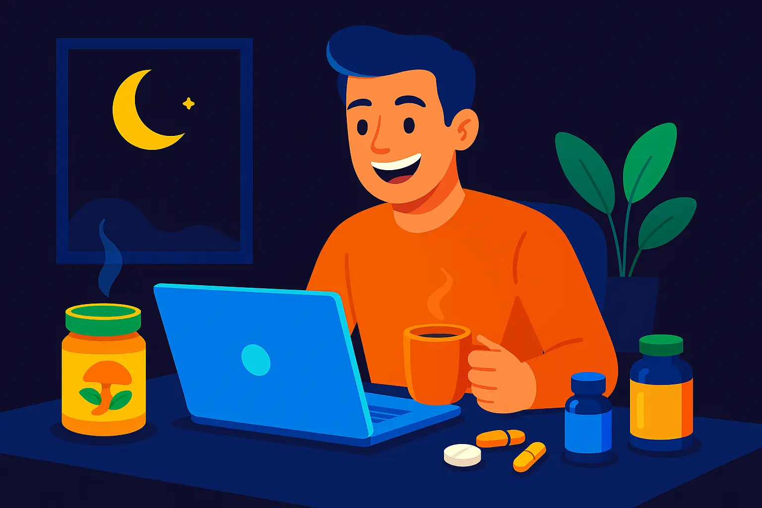 Someone burning the midnight oil